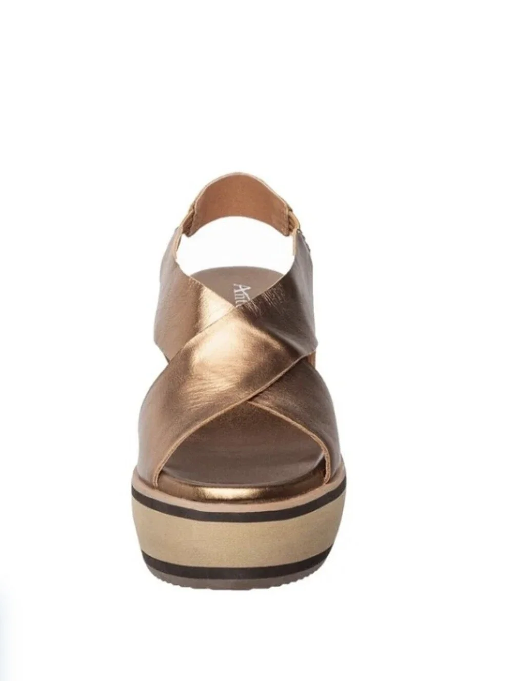 Antelope Kylie Metallic Copper Platform Slingback Sandal